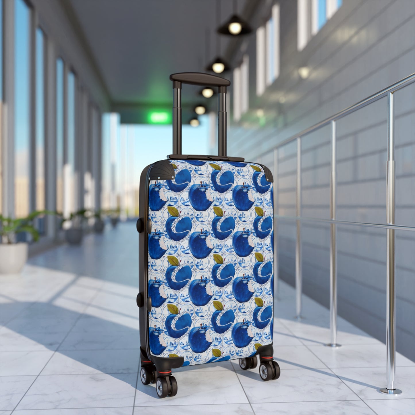 Runway Priority Elite Sure Travel Heavy Duty Easy Clean Anti Damage Suitcase in Apple Blue©