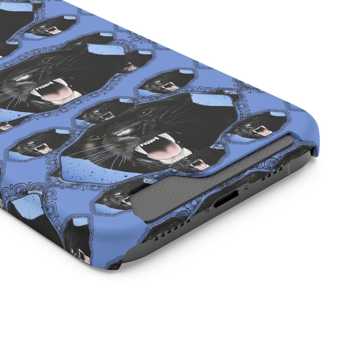 Panther Roar© Limited Edition Slim Lightweight DuraFlex© Safe Impact Resistant Phone Case With Card Holder Compatible with iPhone 13, and Samsung Galaxy S21, S22 models