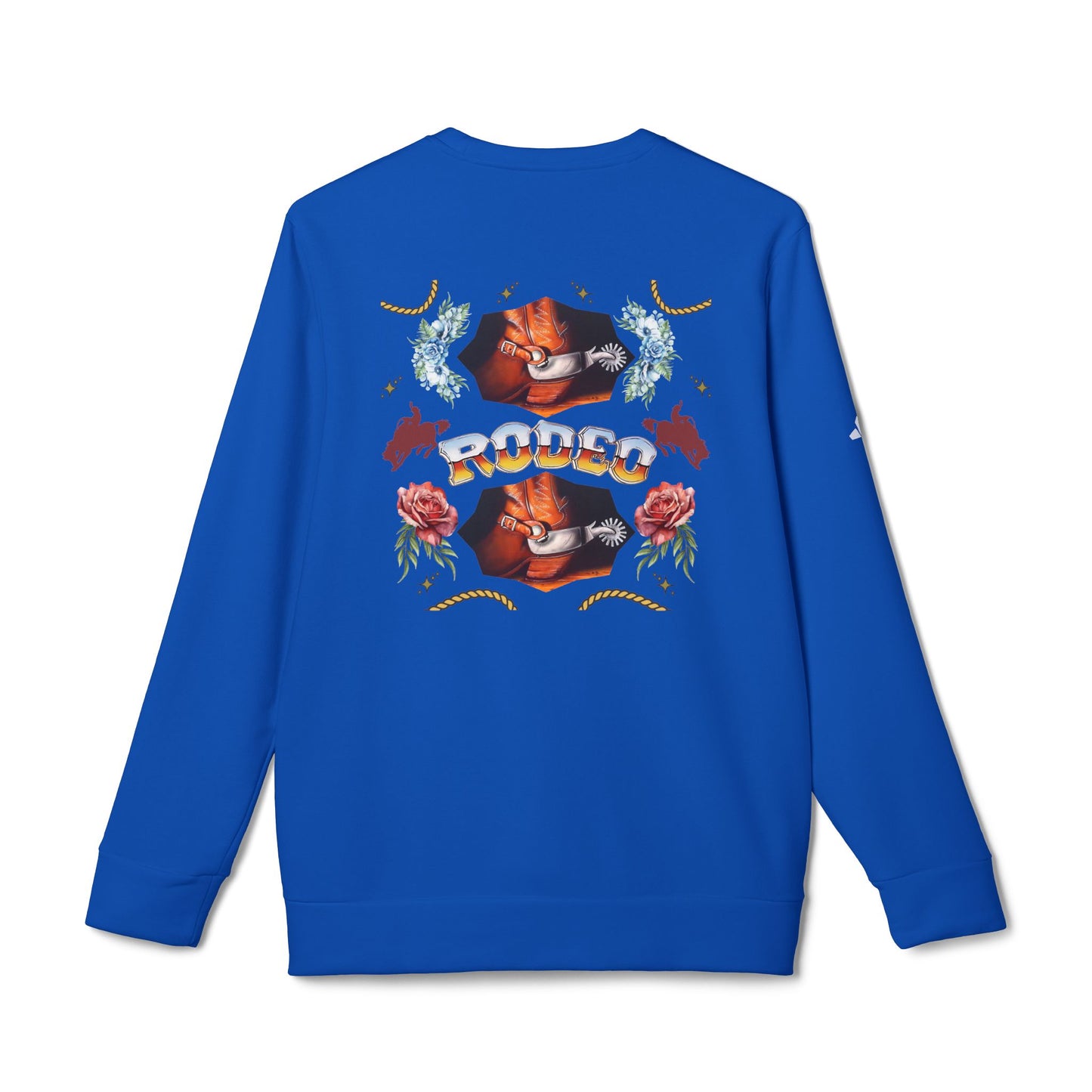 Rodeo© Luxturnal© Adidas® Unisex Super Soft Deluxe Cozy Fleece Crewneck Sweatshirt Up To 4XL