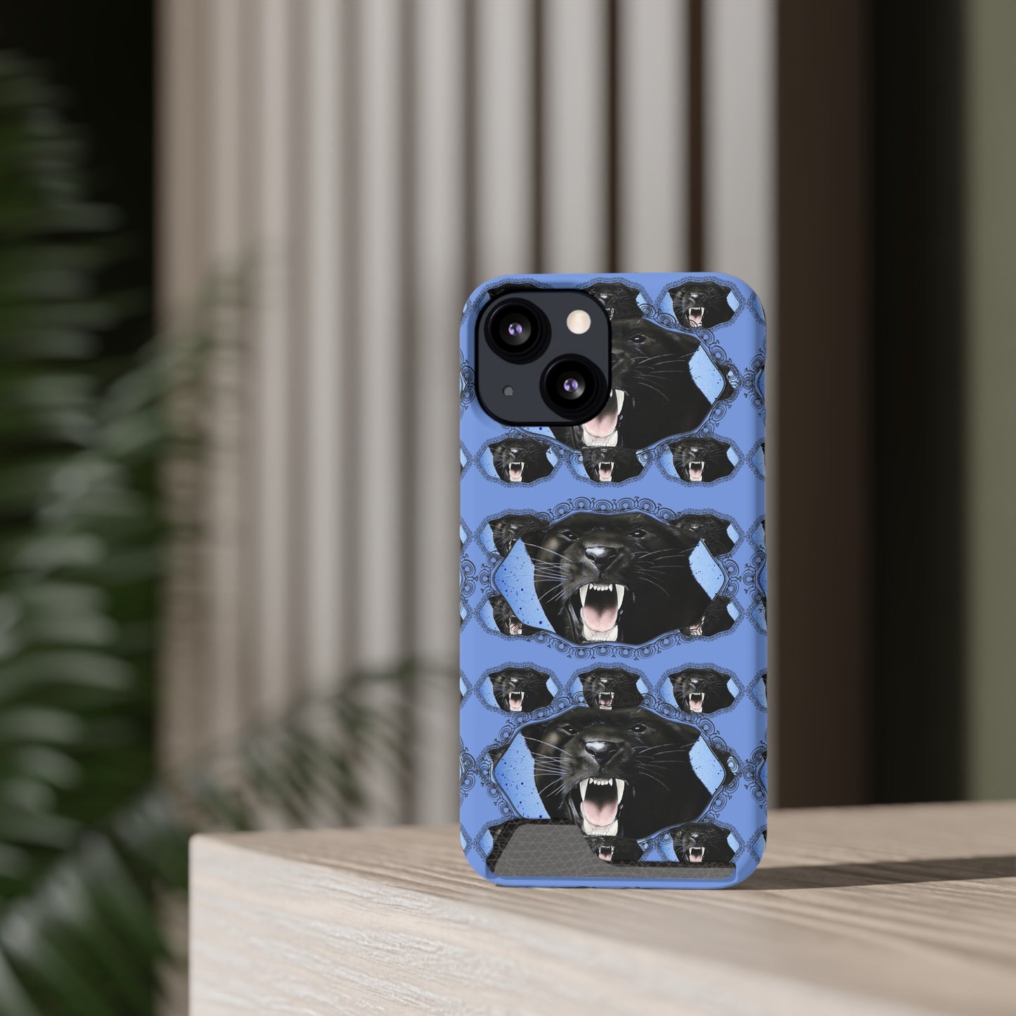 Panther Roar© Limited Edition Slim Lightweight DuraFlex© Safe Impact Resistant Phone Case With Card Holder Compatible with iPhone 13, and Samsung Galaxy S21, S22 models