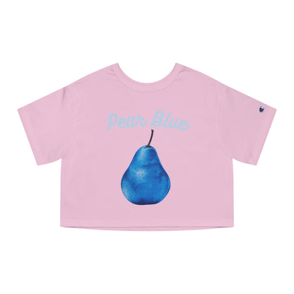 Pear Blue© Deluxe Premium 100% Cotton Champion Women's Heritage Super Soft Town And Country Cropped T-Shirt