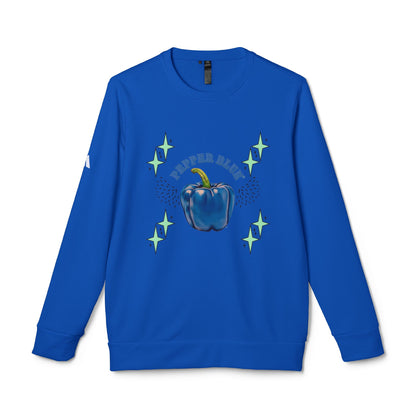 Pepper Blue© Luxturnal© Adidas® Limited Unisex Super Soft Deluxe Cozy Fleece Crewneck Sweatshirt In Pepper Is Better