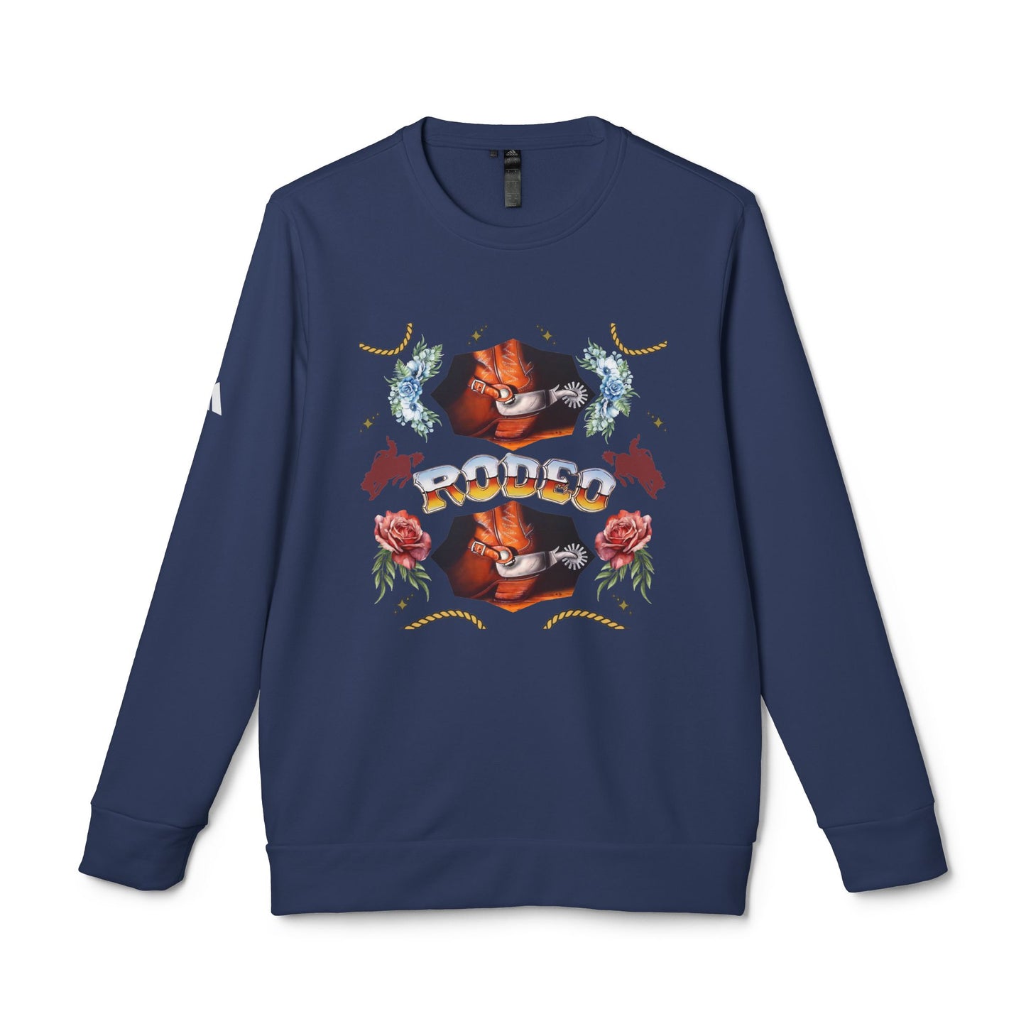 Rodeo© Luxturnal© Adidas® Unisex Super Soft Deluxe Cozy Fleece Crewneck Sweatshirt Up To 4XL