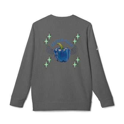 Pepper Blue© Luxturnal© Adidas® Limited Unisex Super Soft Deluxe Cozy Fleece Crewneck Sweatshirt In Pepper Is Better