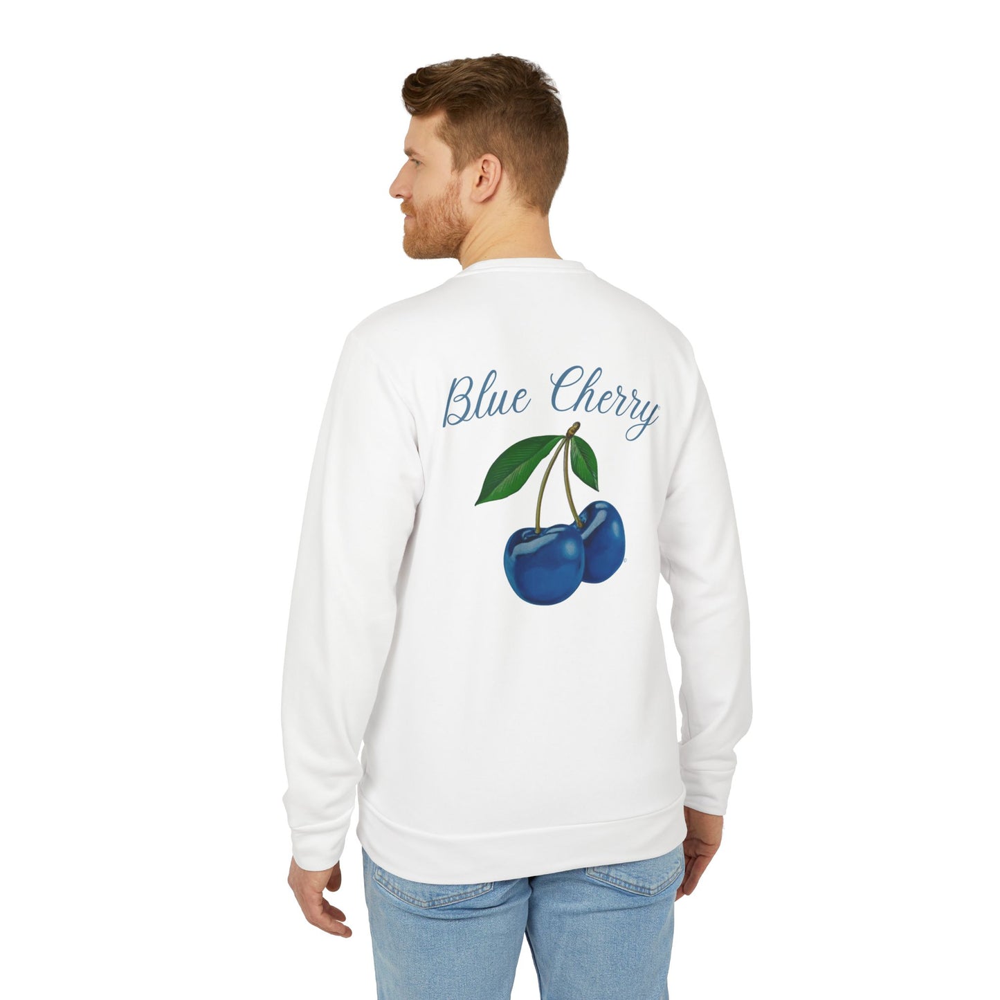 Blue Cherry© Luxturnal© Adidas® Unisex Super Soft Deluxe Cozy Fleece Crewneck Sweatshirt