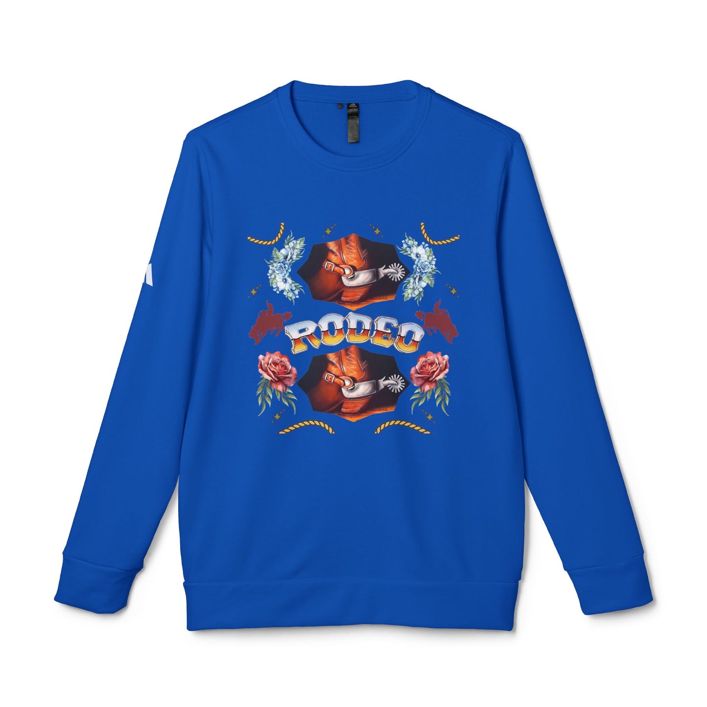 Rodeo© Luxturnal© Adidas® Unisex Super Soft Deluxe Cozy Fleece Crewneck Sweatshirt Up To 4XL