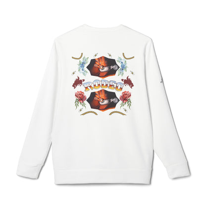 Rodeo© Luxturnal© Adidas® Unisex Super Soft Deluxe Cozy Fleece Crewneck Sweatshirt Up To 4XL