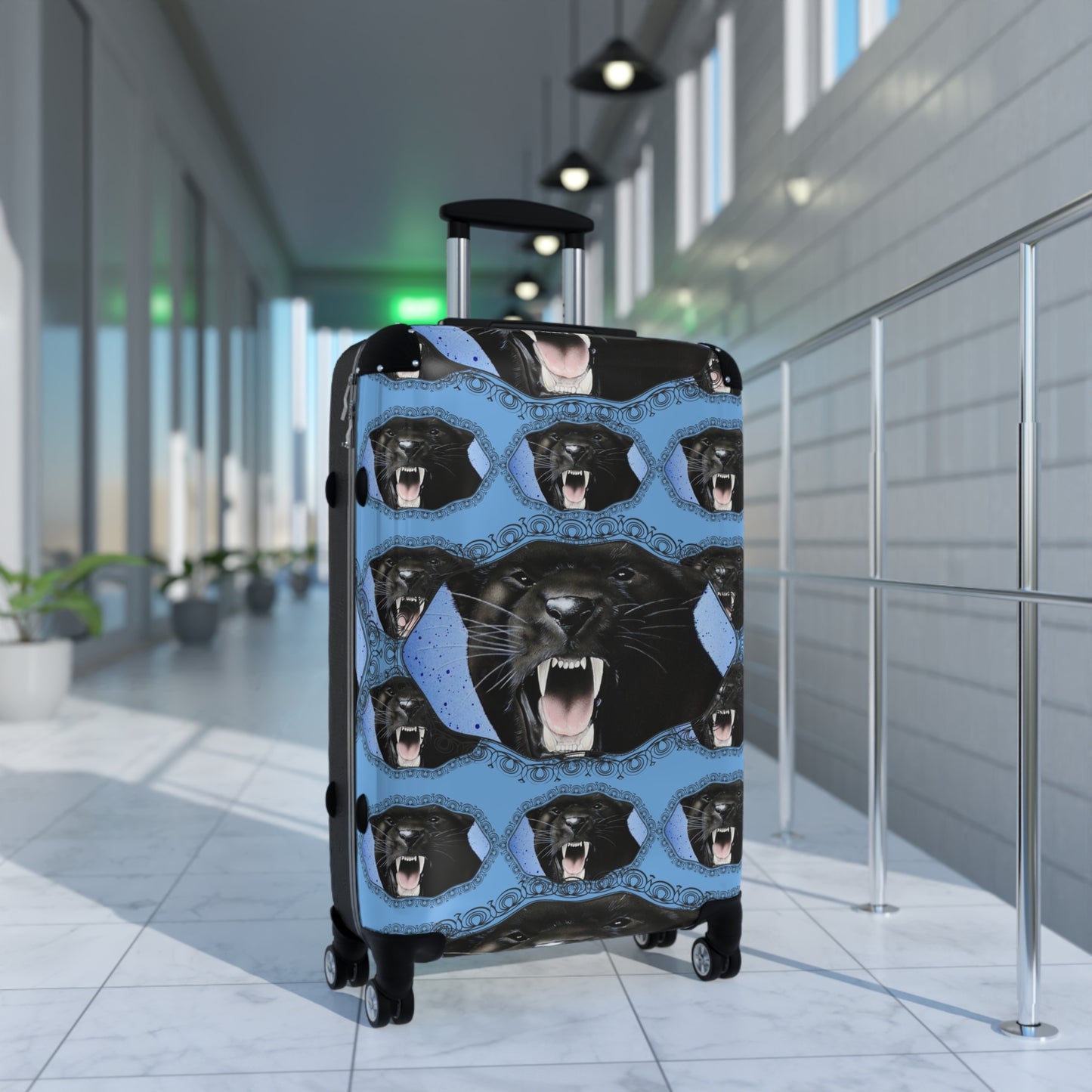 Runway Priority Elite Sure Travel Heavy Duty Easy Clean Anti Damage Suitcase in Panther Roar©