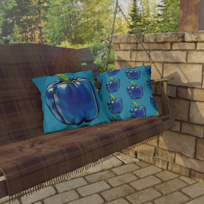 Pepper Blue© European Soft Stylish Porch Comfort Plush Outdoor Anti-Mold All Weather Easy Clean All Year Square Pillows