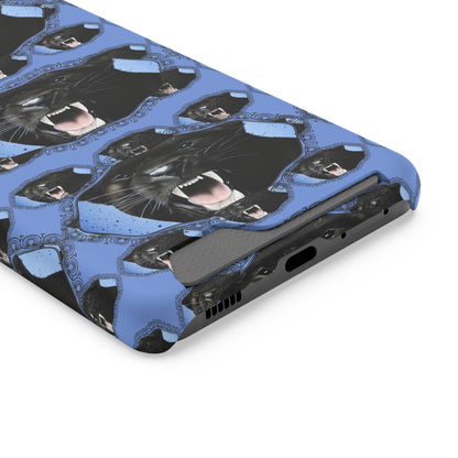 Panther Roar© Limited Edition Slim Lightweight DuraFlex© Safe Impact Resistant Phone Case With Card Holder Compatible with iPhone 13, and Samsung Galaxy S21, S22 models