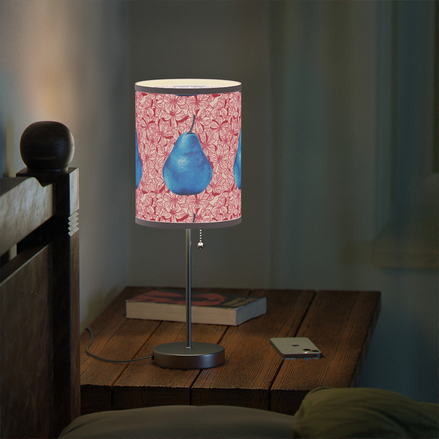 Pear Blue© Lamp on a Stand, US|CA plug