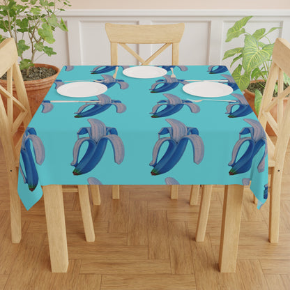 Banana Blue© Limited Edition Pop Deluxe Design Posh Soft And Light Tablecloth In Poolside B. Hills Resort Blue