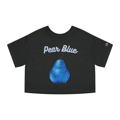 Pear Blue© Deluxe Premium 100% Cotton Champion Women's Heritage Super Soft Town And Country Cropped T-Shirt