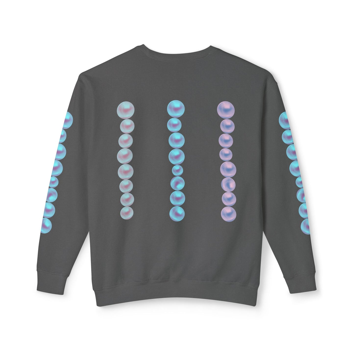 Posh Pearls© Deluxe American Made Comfort Relaxed Premium Cotton Lightweight Crewneck Sweatshirt Unisex