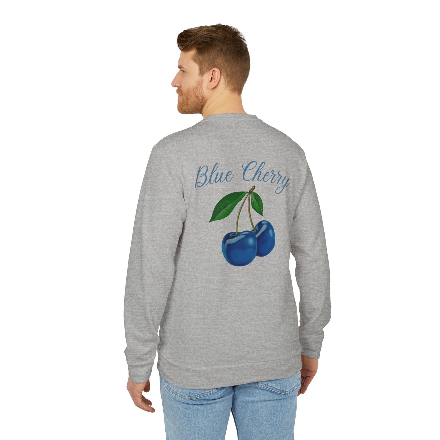 Blue Cherry© Luxturnal© Adidas® Unisex Super Soft Deluxe Cozy Fleece Crewneck Sweatshirt