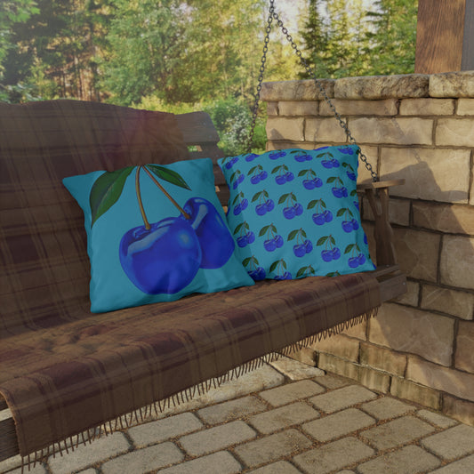 Blue Cherry© European Soft Stylish Porch Comfort Plush Outdoor Anti-Mold All Weather Easy Clean All Year Square Pillows