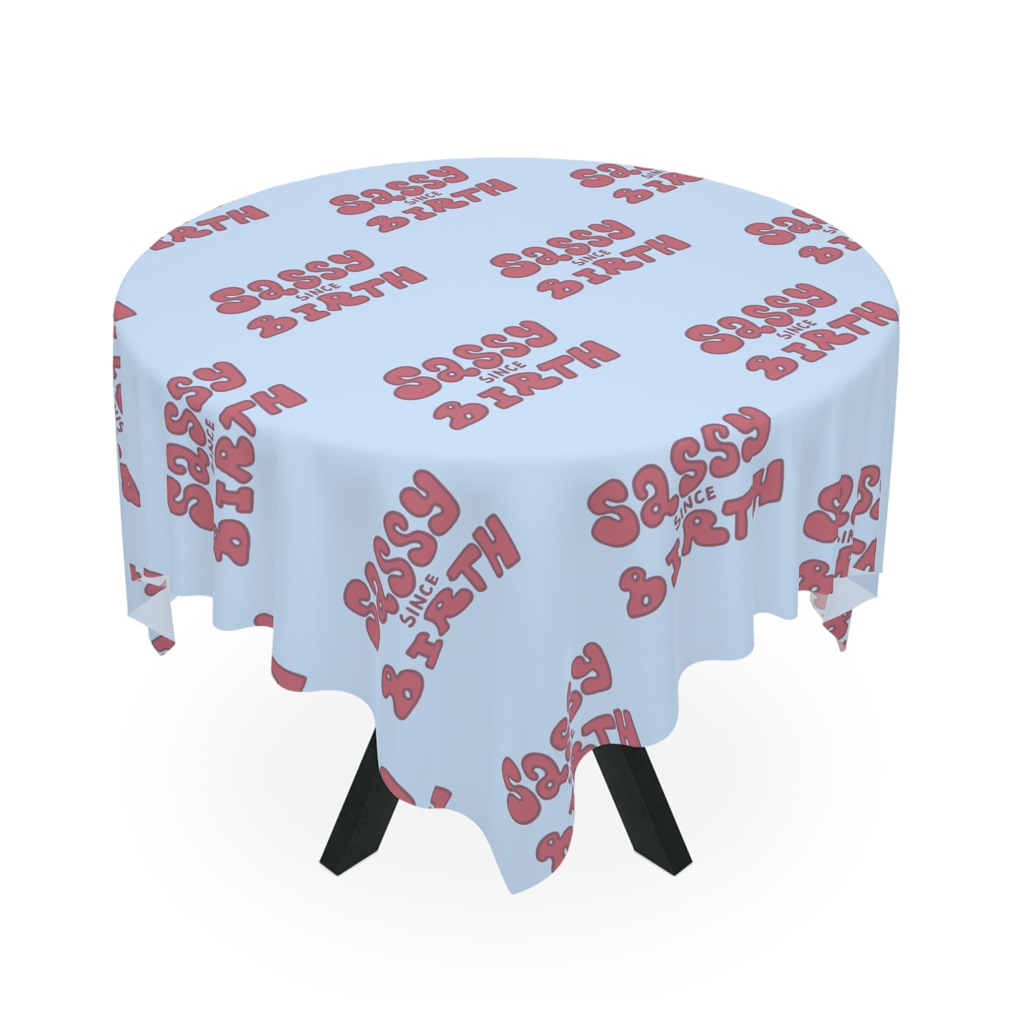 Sassy Since Birth© Limited Edition Deluxe Design Signature Party Tablecloth In Blue Sky BBQ Pool Party Birthday Surprise