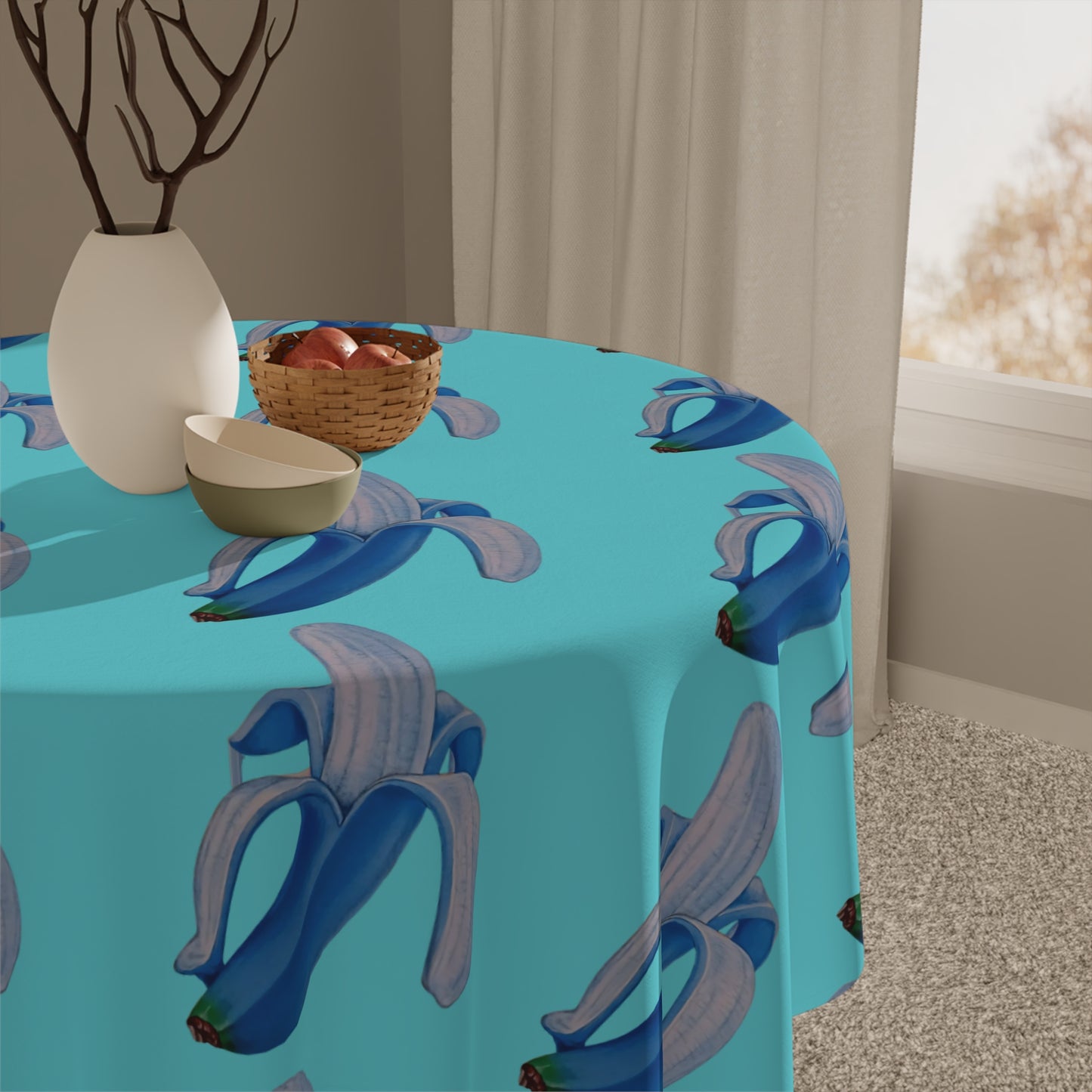 Banana Blue© Limited Edition Pop Deluxe Design Posh Soft And Light Tablecloth In Poolside B. Hills Resort Blue