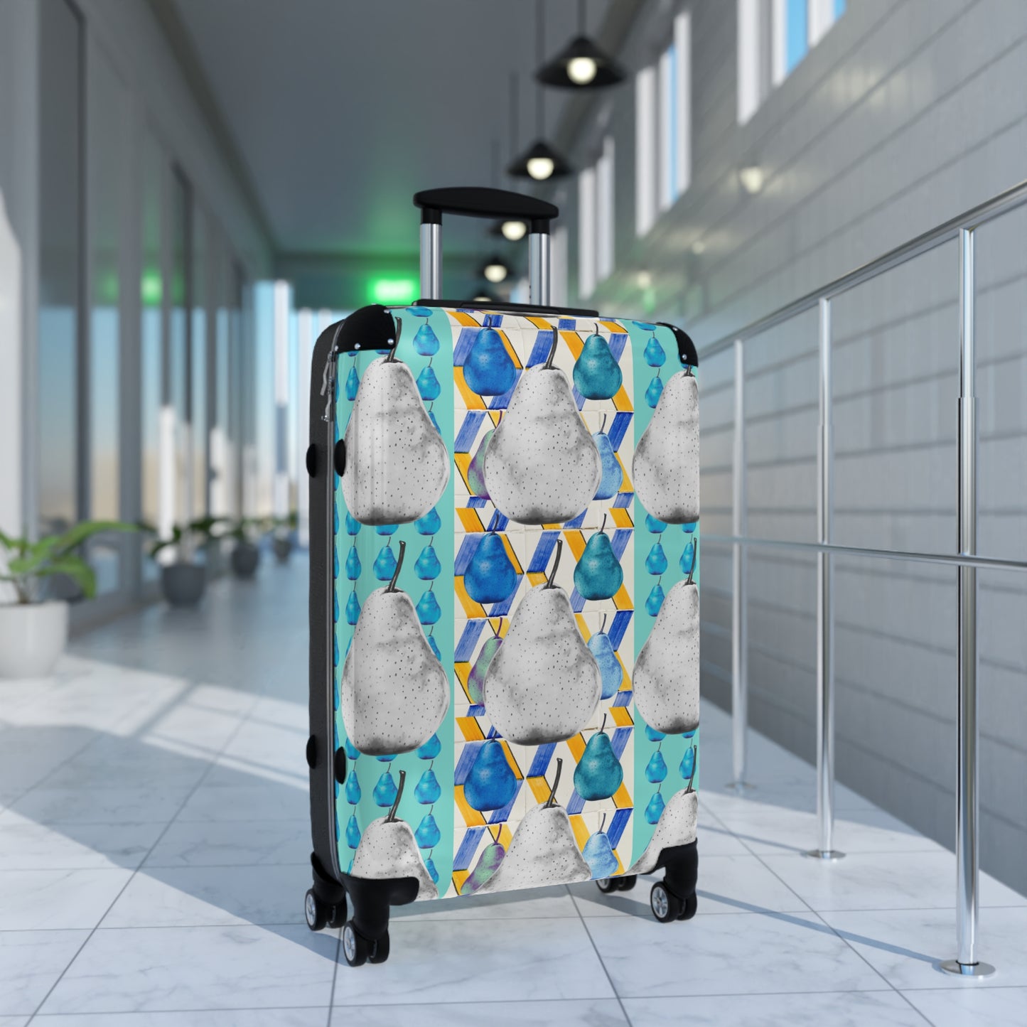 Runway Priority Elite Sure Travel Heavy Duty Easy Clean Anti Damage Suitcase in Pear Blue©