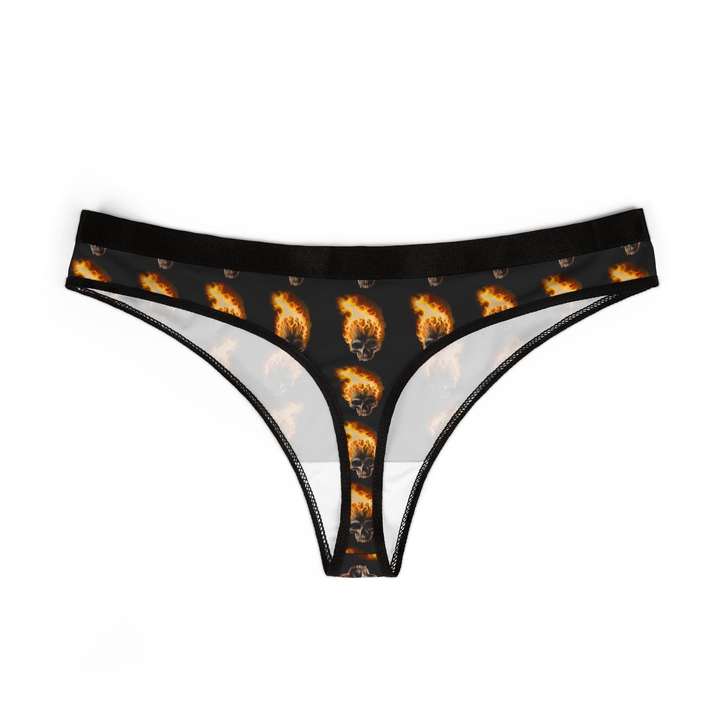 Skull Candy© Super Soft Euro Deluxe Everyday All Day Active Comfort Women's In Burning Skull