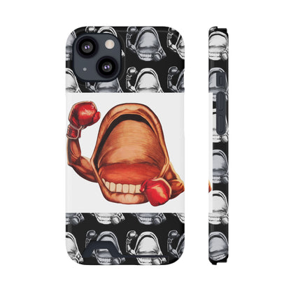 Power Punch© Limited Edition Slim Lightweight DuraFlex© Safe Impact Resistant Phone Case With Card Holder Compatible with iPhone 13, and Samsung Galaxy S21, S22 models