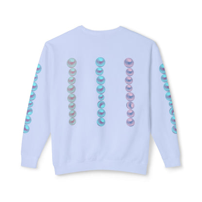 Posh Pearls© Deluxe American Made Comfort Relaxed Premium Cotton Lightweight Crewneck Sweatshirt Unisex