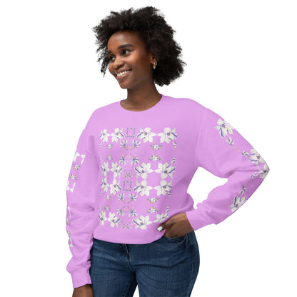 Princess Goddess© Deluxe American Made Comfort Relaxed Premium Cotton Lightweight Crewneck Sweatshirt Unisex