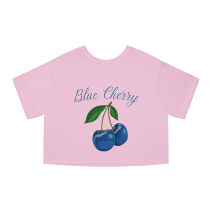 Blue Cherry© Deluxe Premium 100% Cotton Champion Women's Heritage Super Soft Town And Country Cropped T-Shirt