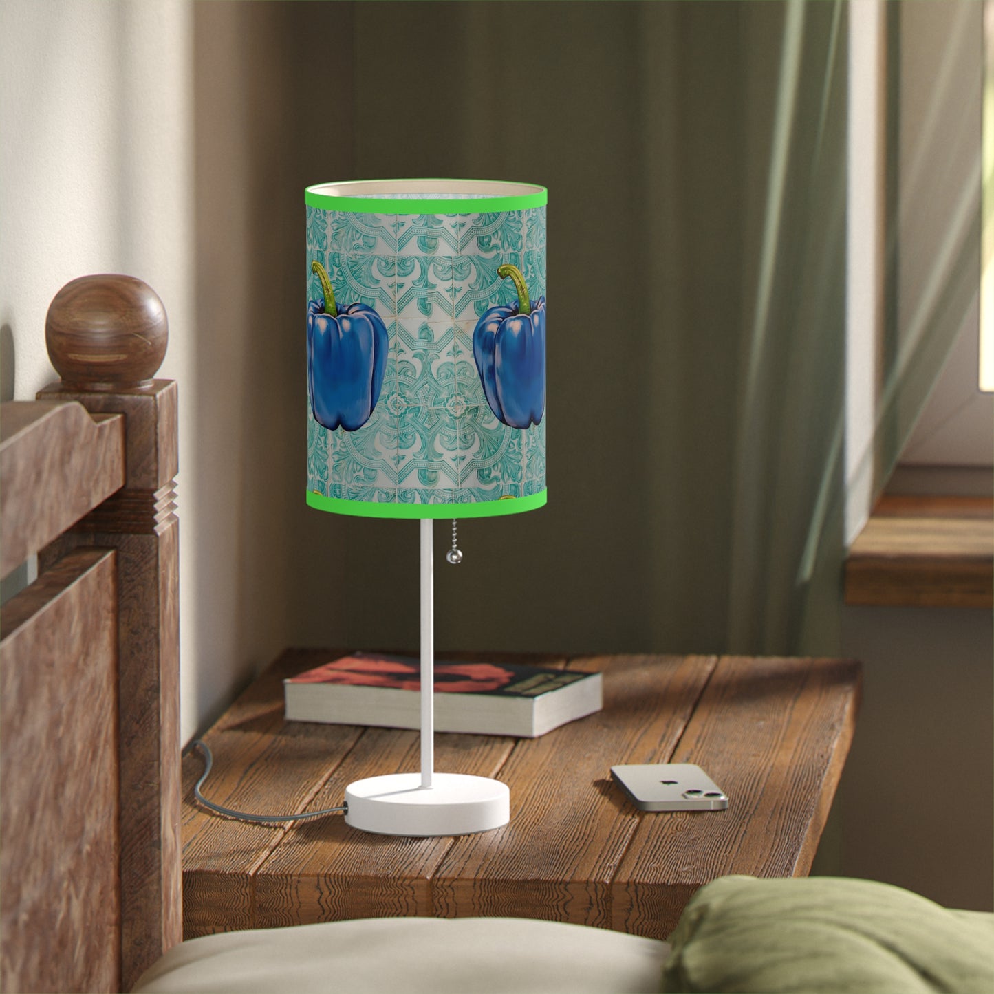 Pepper Blue© Lamp on a Stand, US|CA plug