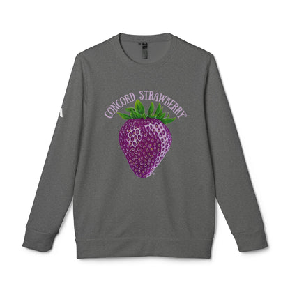 Concord Strawberry© Luxturnal© Adidas® Unisex Super Soft Deluxe Cozy Fleece Crewneck Sweatshirt