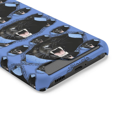 Panther Roar© Limited Edition Slim Lightweight DuraFlex© Safe Impact Resistant Phone Case With Card Holder Compatible with iPhone 13, and Samsung Galaxy S21, S22 models