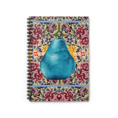 Pear Blue© Limited Edition International Garden Always Perfect Simply Sweet Spiral Notebook - Rule Lined