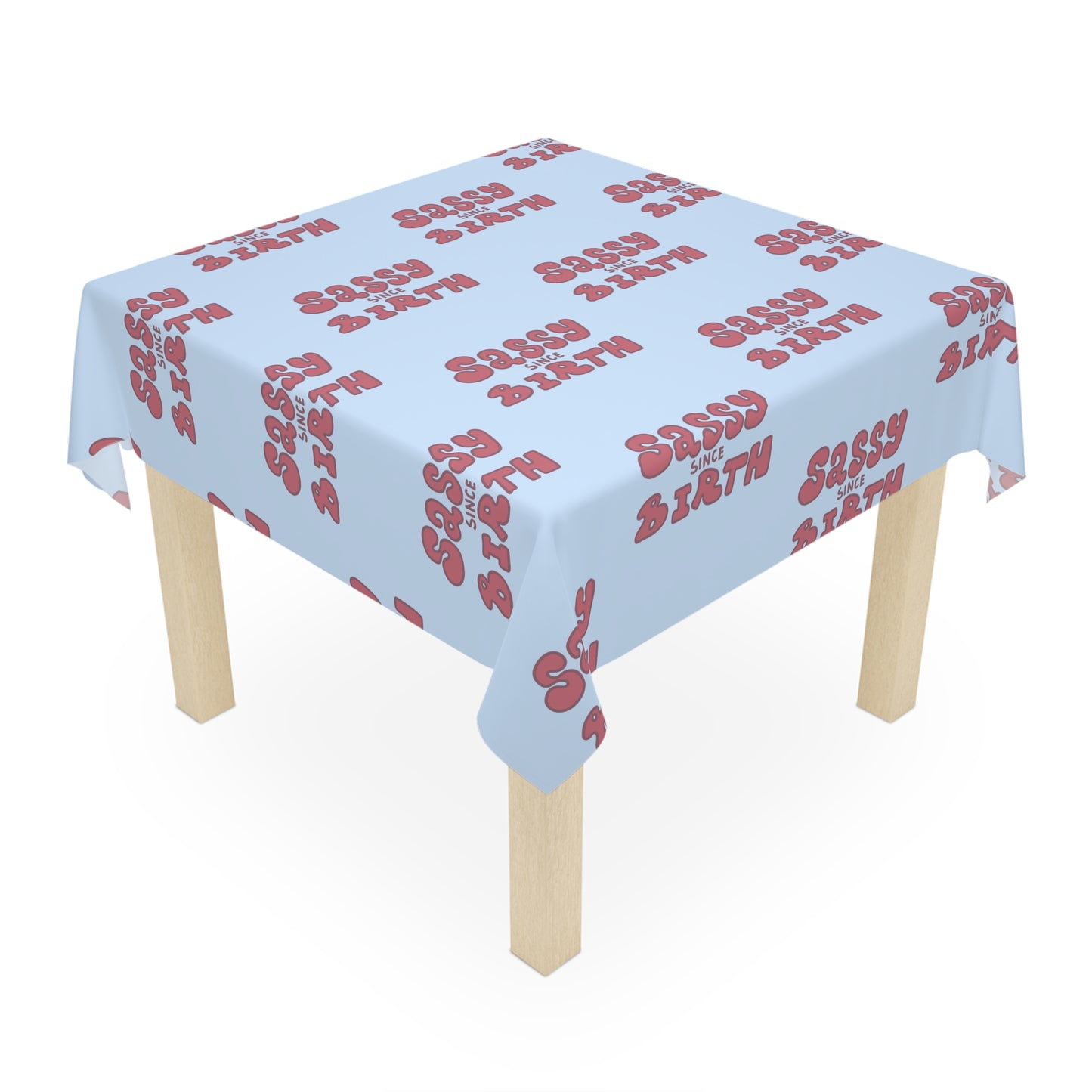 Sassy Since Birth© Limited Edition Deluxe Design Signature Party Tablecloth In Blue Sky BBQ Pool Party Birthday Surprise