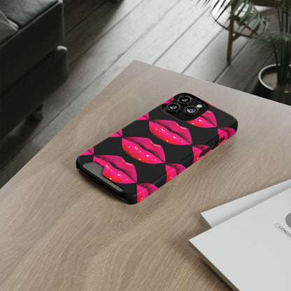 Lip Drip© Limited Edition Slim Lightweight DuraFlex© Safe Impact Resistant Phone Case With Card Holder Compatible with iPhone 13, and Samsung Galaxy S21, S22 models