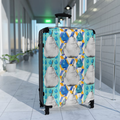 Runway Priority Elite Sure Travel Heavy Duty Easy Clean Anti Damage Suitcase in Pear Blue©