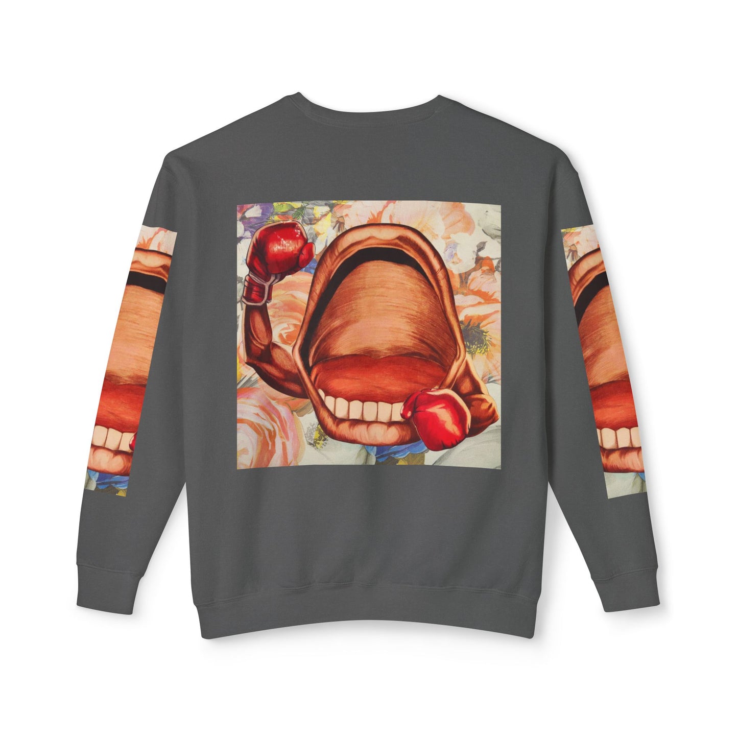 Power Punch© Deluxe American Made Comfort Relaxed Premium Cotton Lightweight Crewneck Sweatshirt Unisex In Bold Success