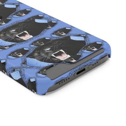 Panther Roar© Limited Edition Slim Lightweight DuraFlex© Safe Impact Resistant Phone Case With Card Holder Compatible with iPhone 13, and Samsung Galaxy S21, S22 models