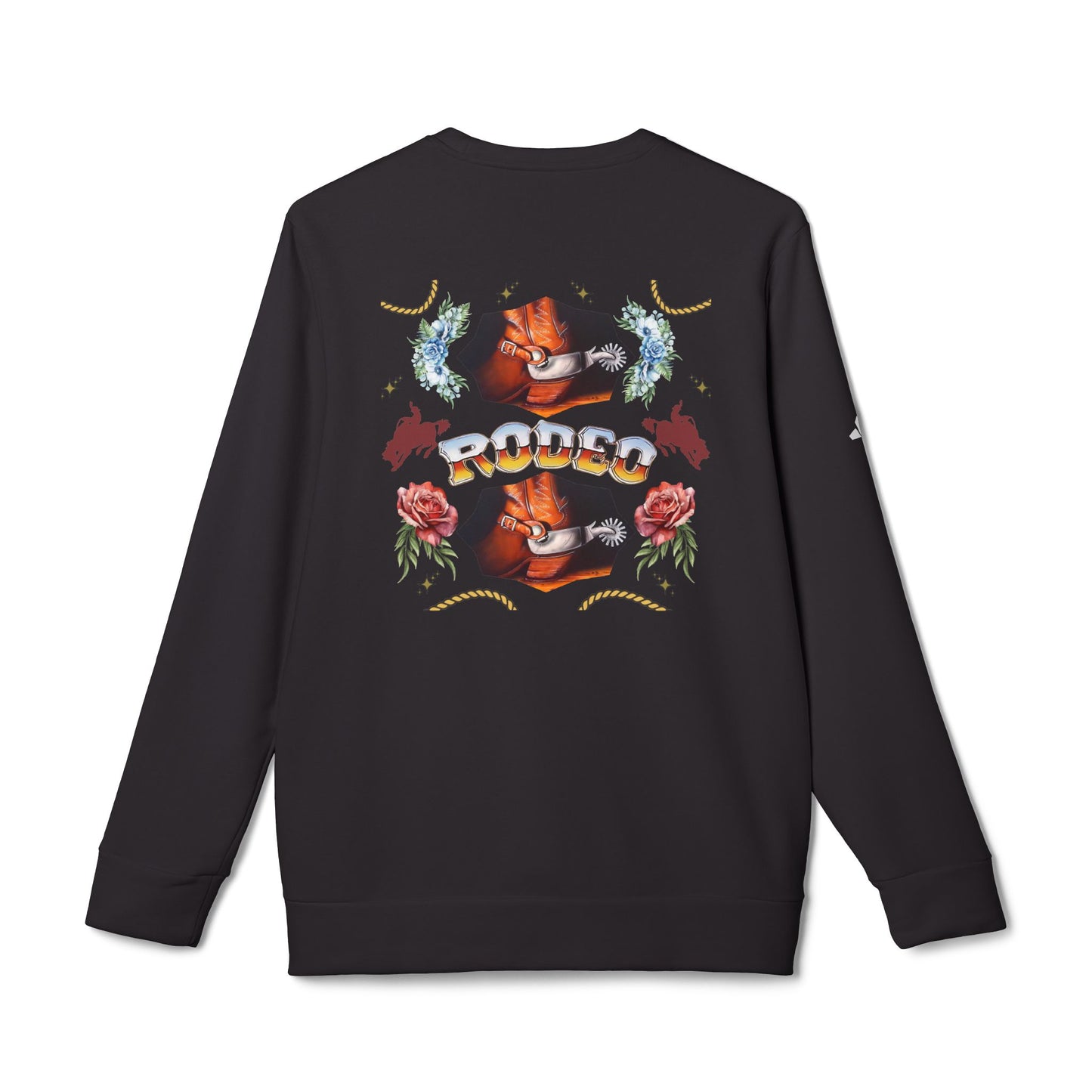 Rodeo© Luxturnal© Adidas® Unisex Super Soft Deluxe Cozy Fleece Crewneck Sweatshirt Up To 4XL