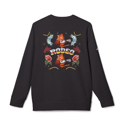 Rodeo© Luxturnal© Adidas® Unisex Super Soft Deluxe Cozy Fleece Crewneck Sweatshirt Up To 4XL