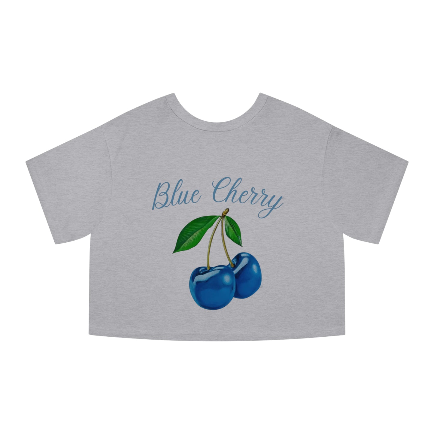 Blue Cherry© Deluxe Premium 100% Cotton Champion Women's Heritage Super Soft Town And Country Cropped T-Shirt