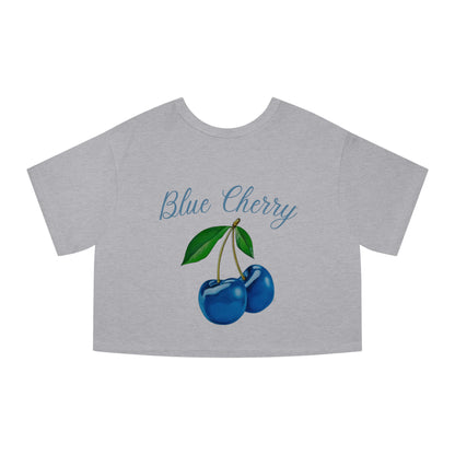 Blue Cherry© Deluxe Premium 100% Cotton Champion Women's Heritage Super Soft Town And Country Cropped T-Shirt