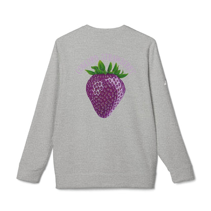 Concord Strawberry© Luxturnal© Adidas® Unisex Super Soft Deluxe Cozy Fleece Crewneck Sweatshirt