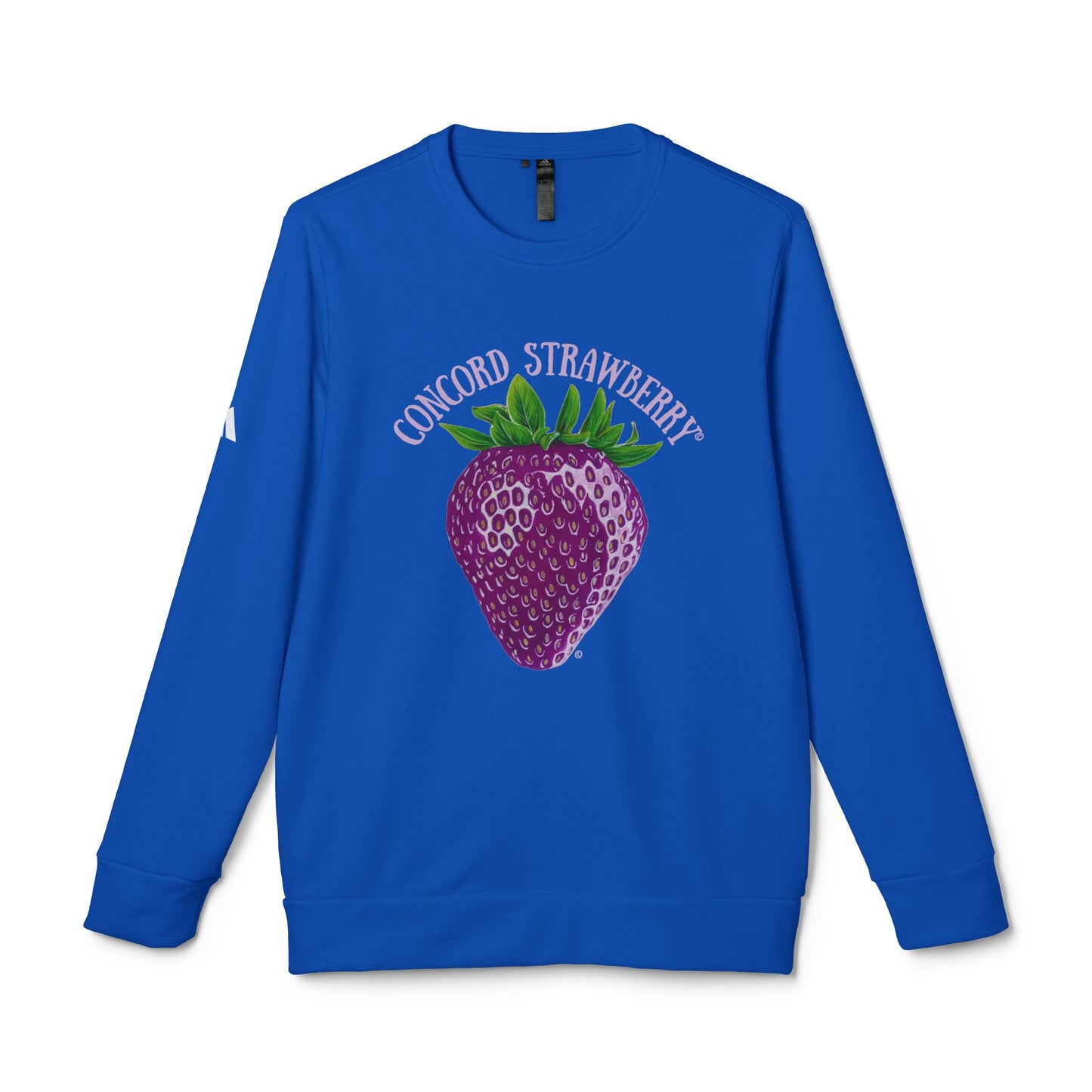 Concord Strawberry© Luxturnal© Adidas® Unisex Super Soft Deluxe Cozy Fleece Crewneck Sweatshirt