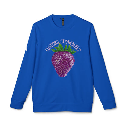 Concord Strawberry© Luxturnal© Adidas® Unisex Super Soft Deluxe Cozy Fleece Crewneck Sweatshirt