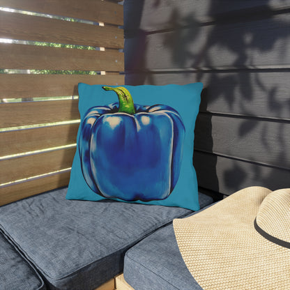 Pepper Blue© European Soft Stylish Porch Comfort Plush Outdoor Anti-Mold All Weather Easy Clean All Year Square Pillows