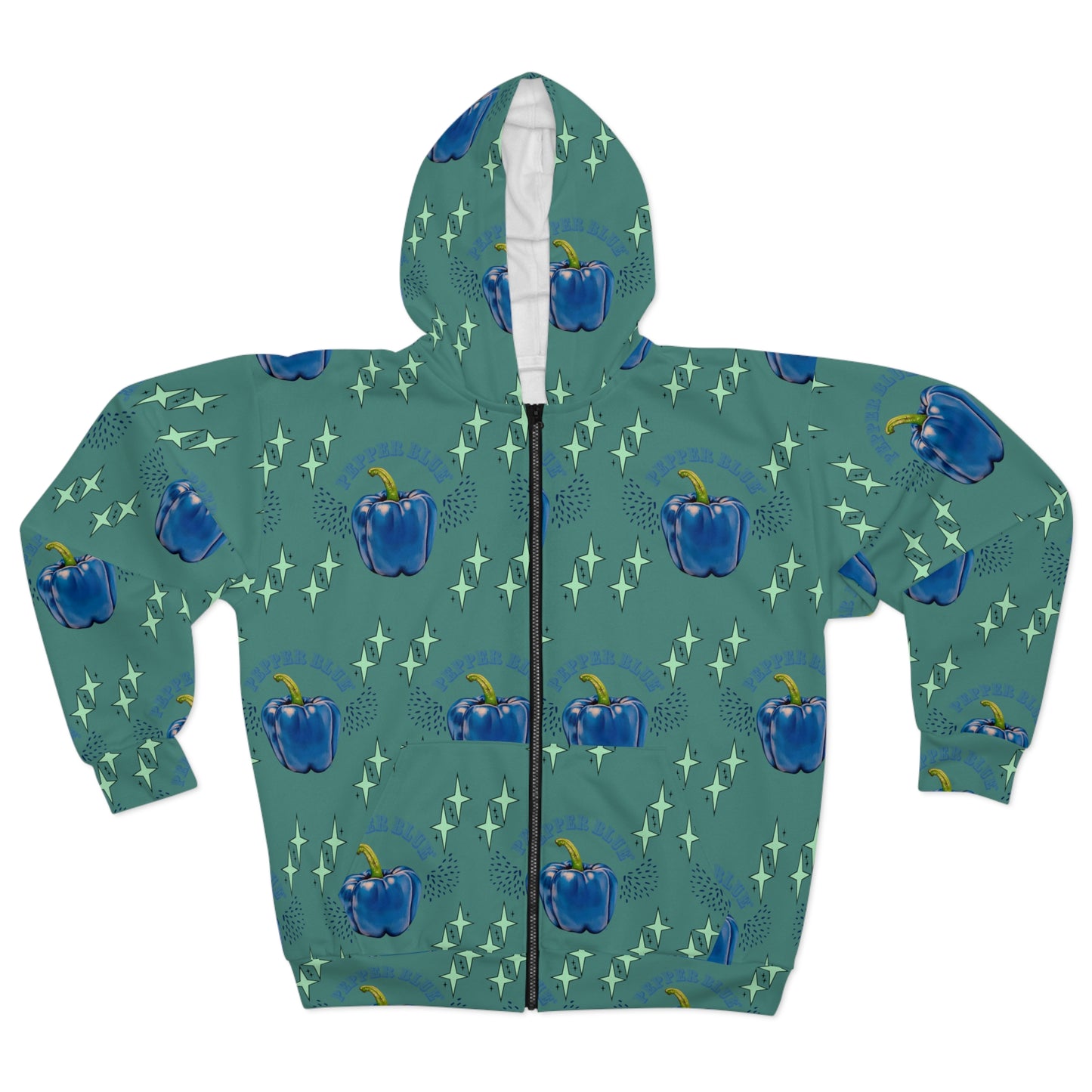 Pepper Blue© Simple Soft And Comfort Deluxe Premium Unisex Zip Hoodie In Green Emerald Toffee Butter Up To 2XL