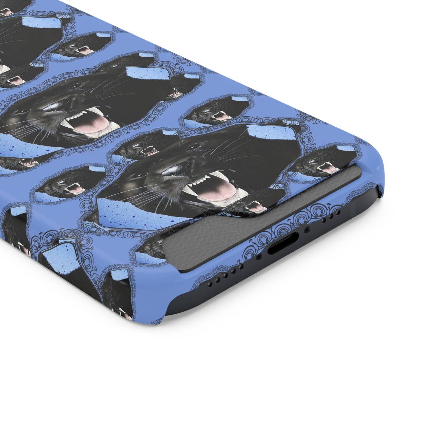 Panther Roar© Limited Edition Slim Lightweight DuraFlex© Safe Impact Resistant Phone Case With Card Holder Compatible with iPhone 13, and Samsung Galaxy S21, S22 models