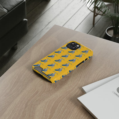 Banana Blue© Slim Lightweight DuraFlex© Safe Impact Resistant Phone Case With Card Holder Compatible with iPhone 13, and Samsung Galaxy S21, S22 models