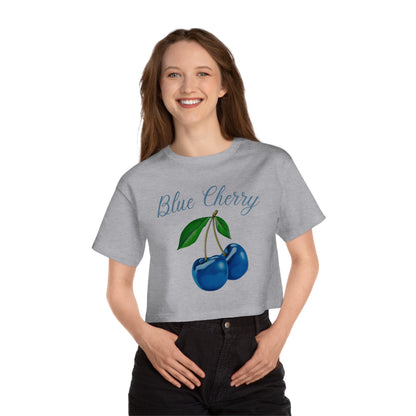 Blue Cherry© Deluxe Premium 100% Cotton Champion Women's Heritage Super Soft Town And Country Cropped T-Shirt