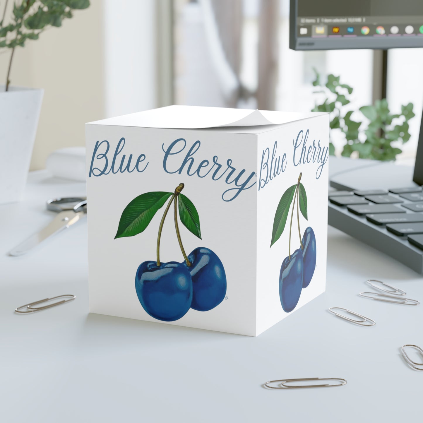 Blue Cherry© Everyday Write A Sticky Note Cube 700 Sheets